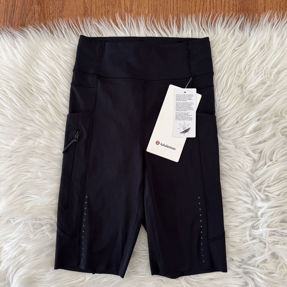 Lululemon Fast And Free High Rise Shorts Women’s Size 2 Nightmoth 8” Pockets NWT